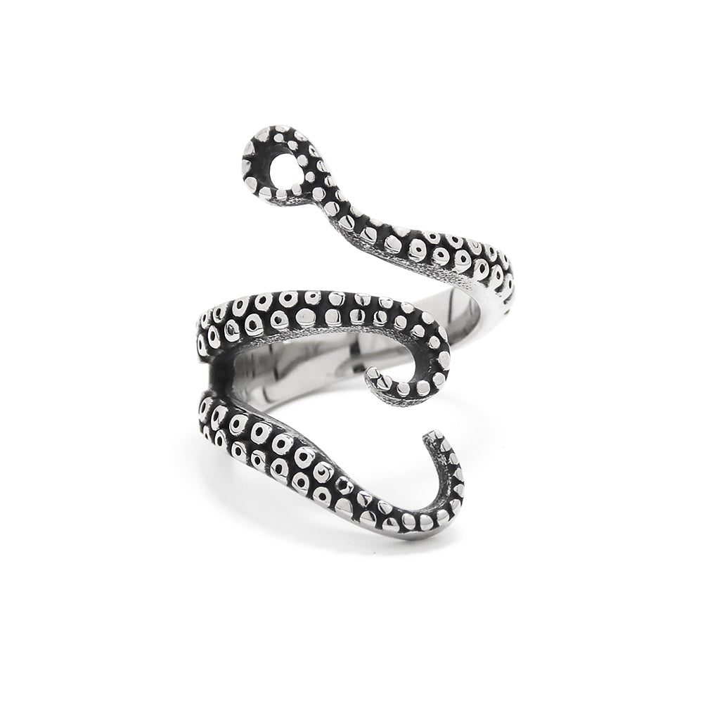 ANEL DARK TENTÁCULOS AÇO TAM 20