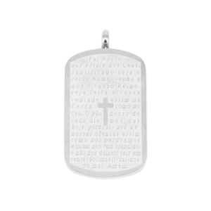 PINGENTE FAITH RETANGULAR