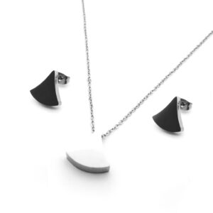 CONJUNTO TRIÂNGULO AÇO POLIDO