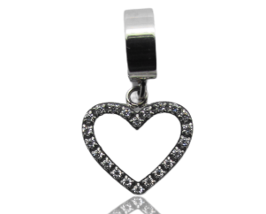 BERLOQUE CORAÇÃO COM ZIRCÔNIA