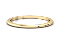 ALIANÇA BASIC OUI ARREDONDADA BANHADA