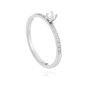 ALIANÇA OUI SOLITÁRIO ZIRCÔNIA